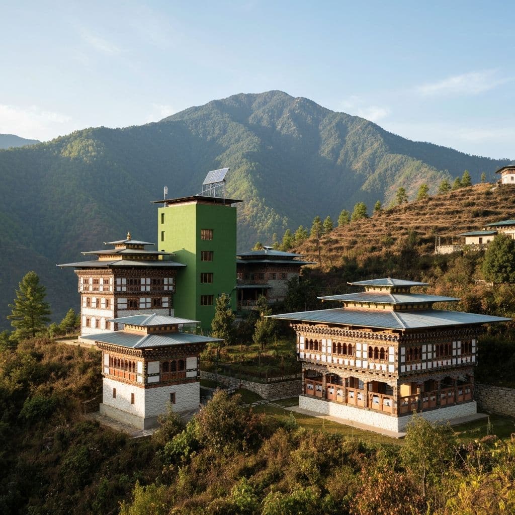 Gelephu sustainable architecture with green buildings